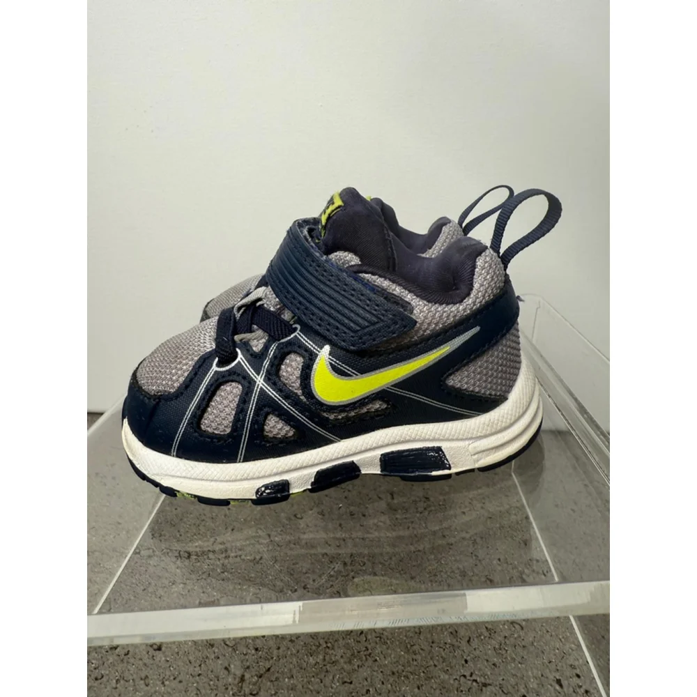 Kids' Nike T-Run 3 Alt Sneakers Navy/Gray Size 4C